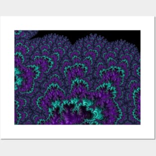 Fractal Purple Posters and Art